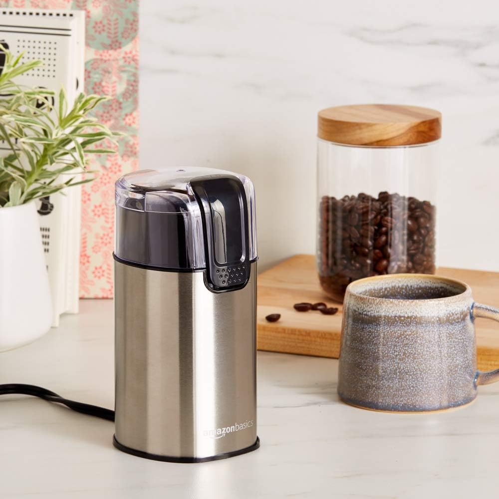 toolvato Basics Electric Coffee Grinder, Coffee Bean and Spice Grinder, With Heavy-Duty Stainless Steel Grind Blades