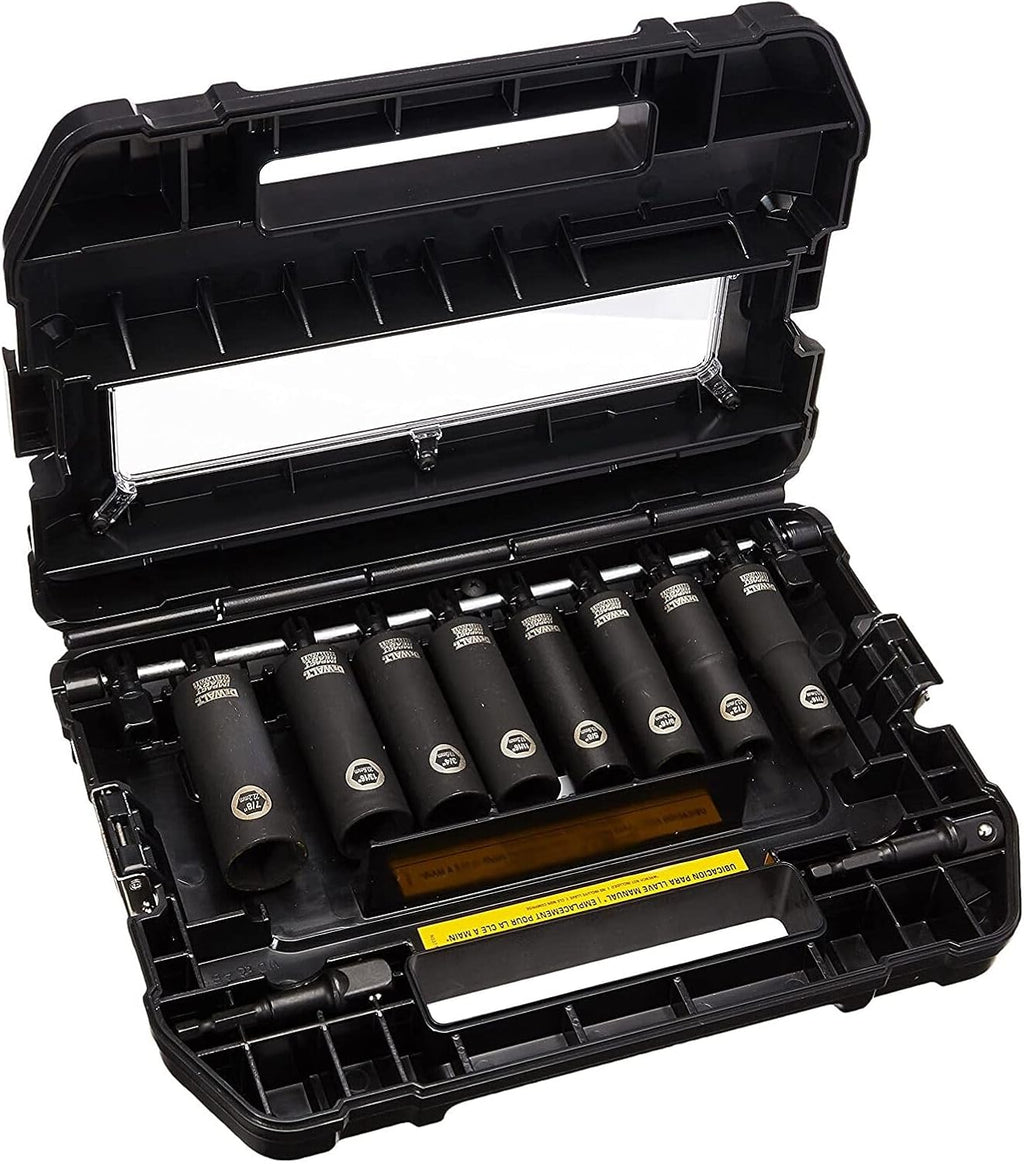 DEWALT DW22812 1/2-Inch 10-Piece IMPACT READY Socket Set (SAE)