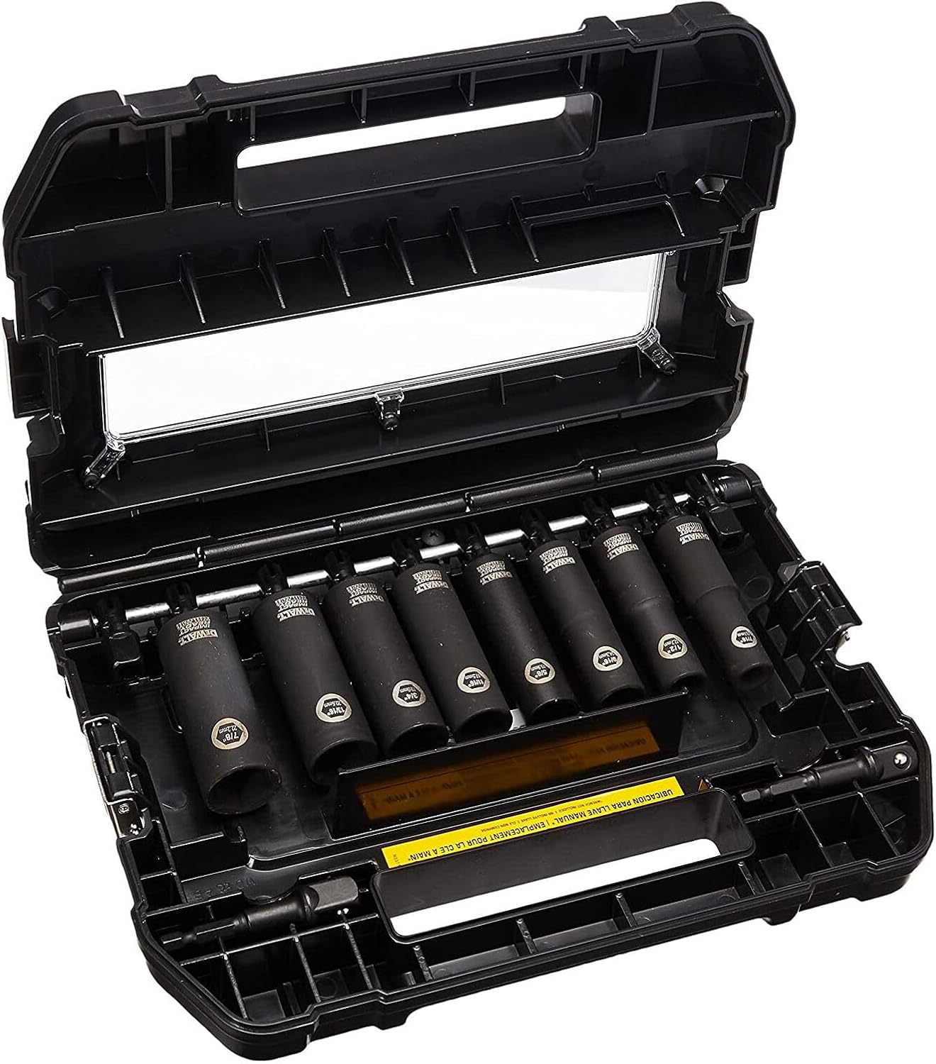 DEWALT DW22812 1/2-Inch 10-Piece IMPACT READY Socket Set (SAE)