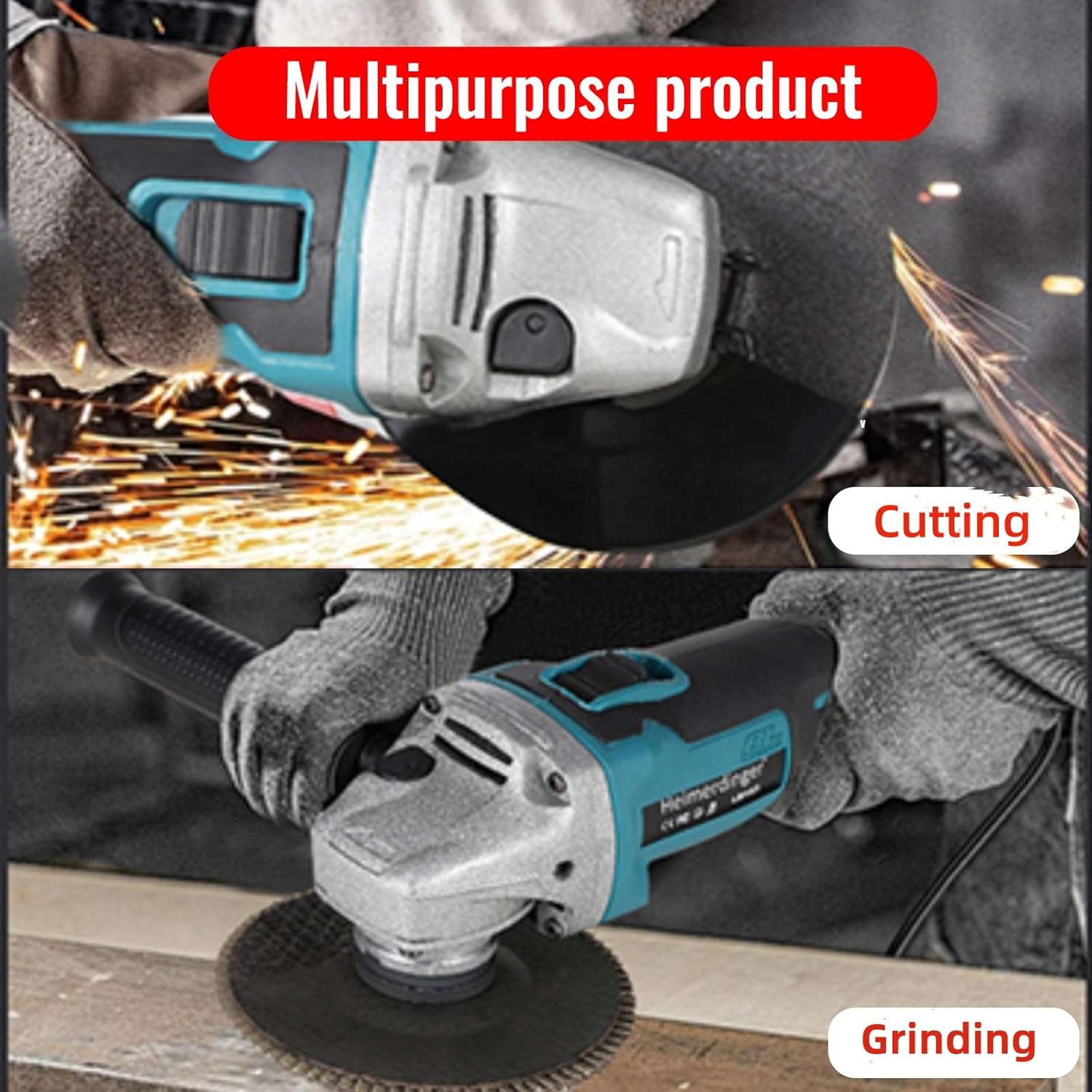 Makita DGA404 Brushless Angle Grinder Compatible with Makita 18V Battery,4-1/2-Inch High-Power Angle Grinder for Metal,Tile Cutting and Grinding-Tool Only