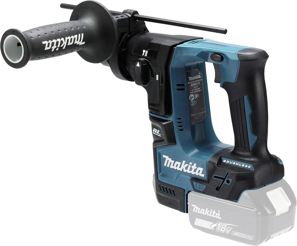 Makita DHR171Z 18V Li-Ion LXT Brushless Rotary Hammer - Batteries And Charger Not Included