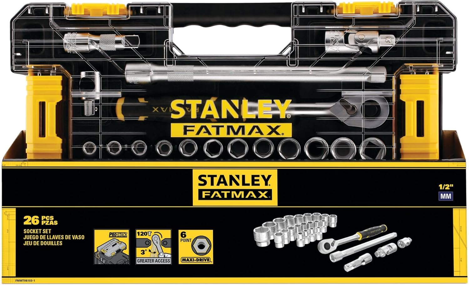STANLEY Sockets and Wrench Sets Hand Tools Brand, Multi-Colour